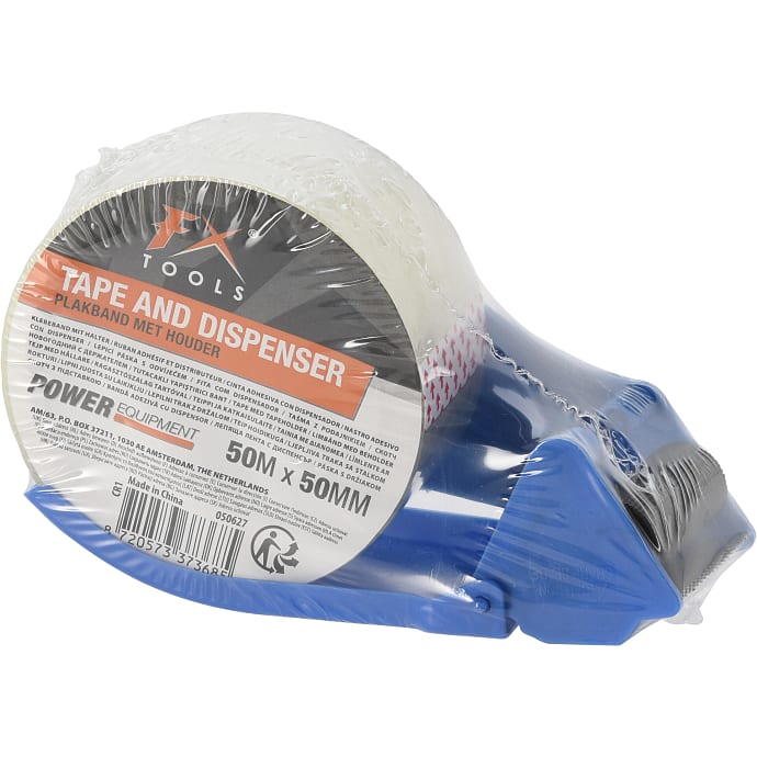 Pakketape med dispenser 50 meter