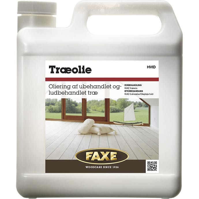 FAXE træolie 1 liter - hvid