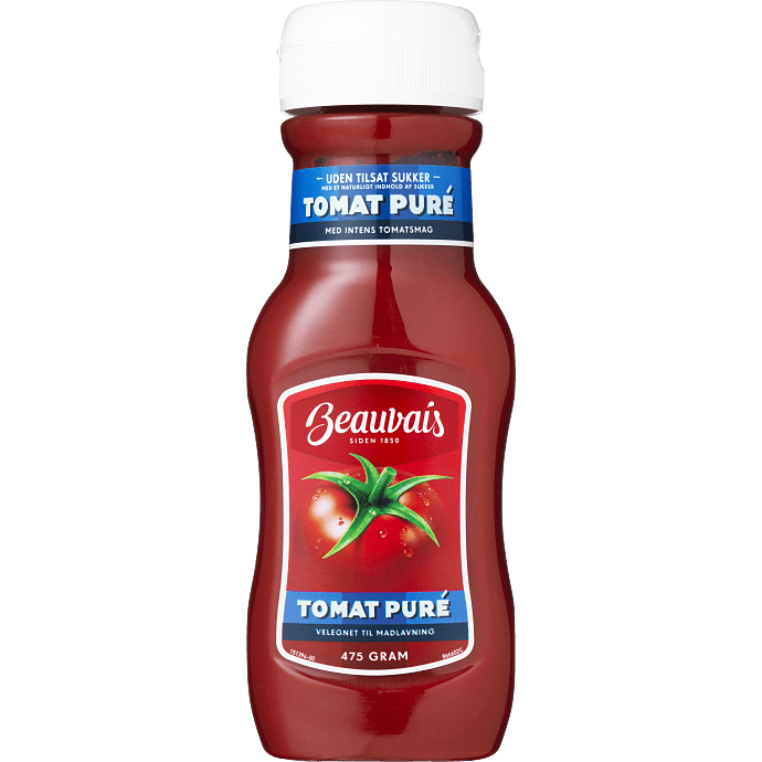 Tomatpuré u. tilsat sukker