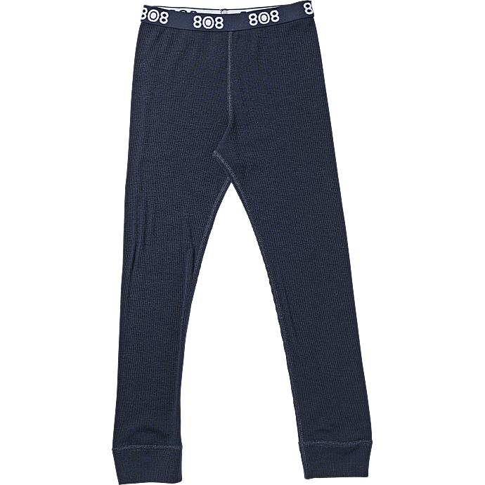 808 børne uld leggings str. 110/116 - blå