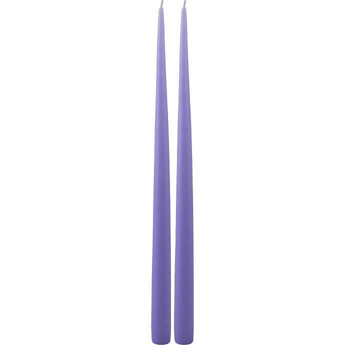 Windsor hånddyppede stagelys 39 cm 2-pak - syren
