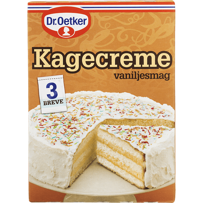 Kagecreme m. vaniljesmag