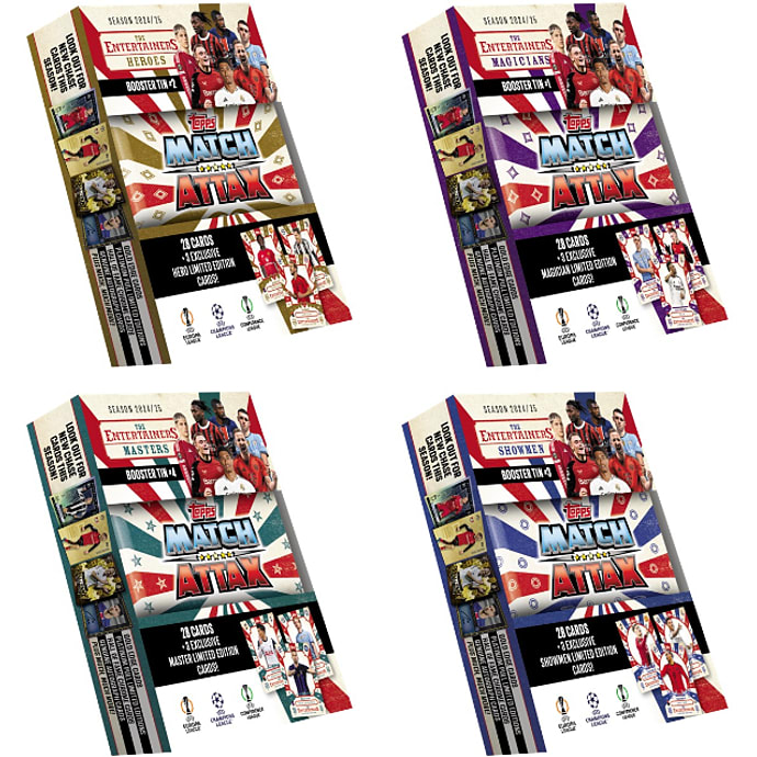Match Attax Champions League Booster Tin – flere varianter – assorteret