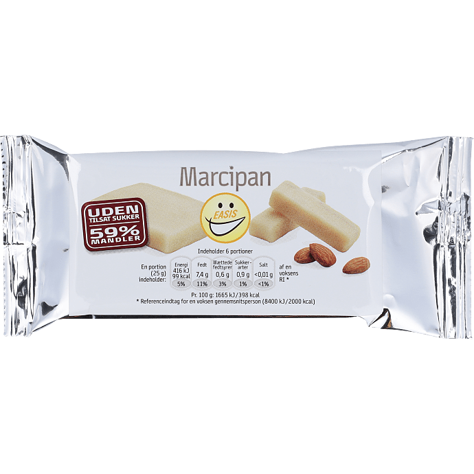 Marcipan u. tilsat sukker