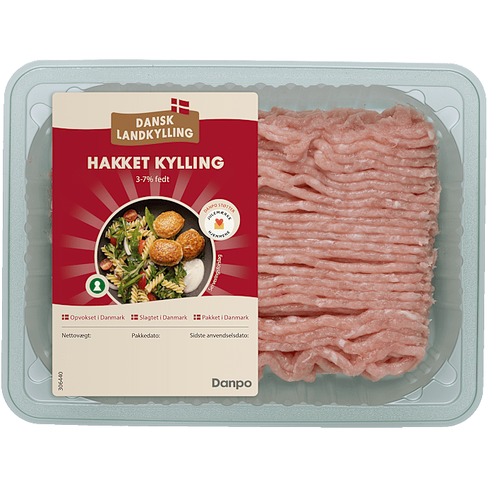 Hakket kyllingekød 3-7% fedt