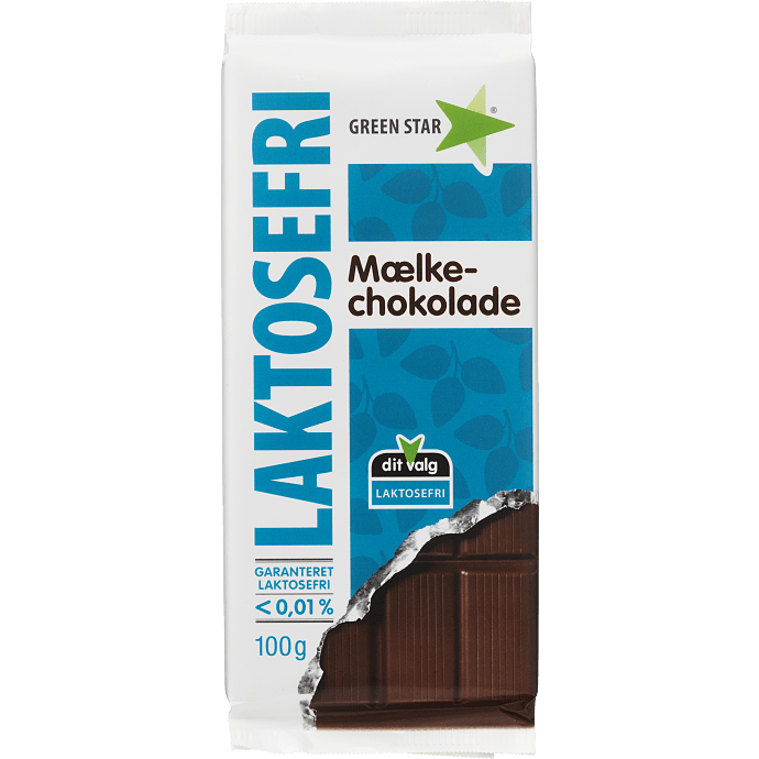 Mælkechokolade laktosefri