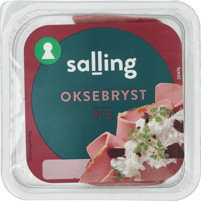 Oksebryst i skiver