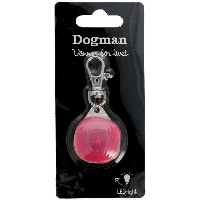 Hundeblinker m. LED - pink
