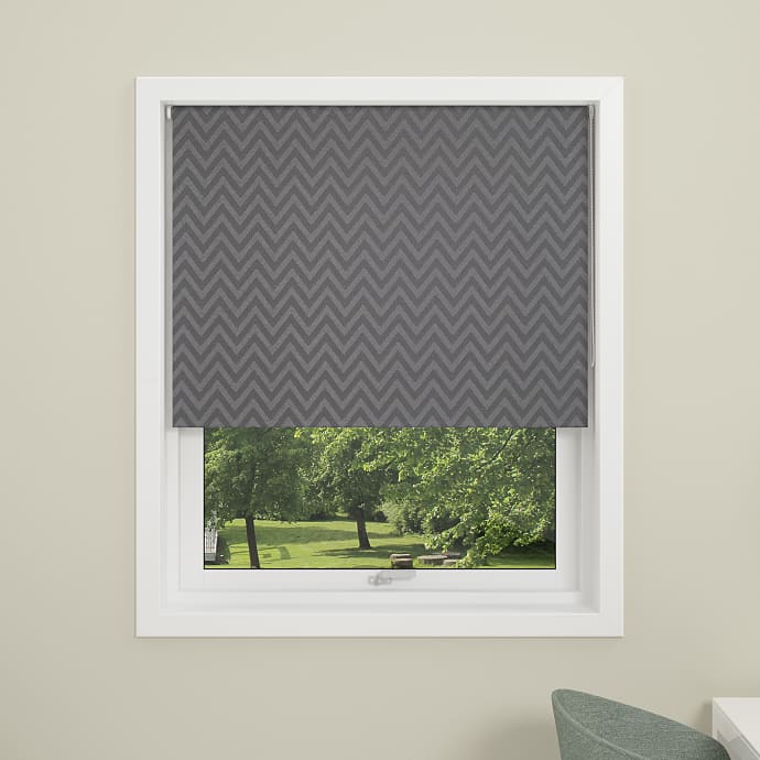 DEBEL rullegardin Zig Zag 120 x 175 cm - grå