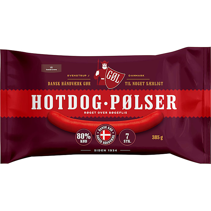Hotdogpølser 80% kød