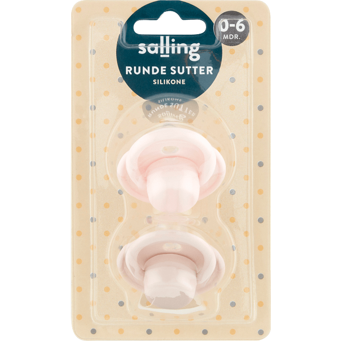 Runde sutter silikone 0-6 mdr.