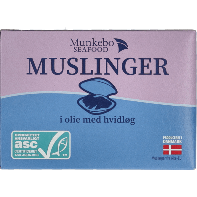Muslinger i hvidløgsolie