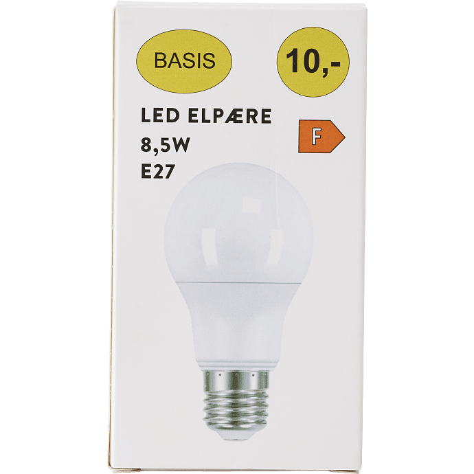 BASIS LED pære 8,5W - varmt hvidt lys