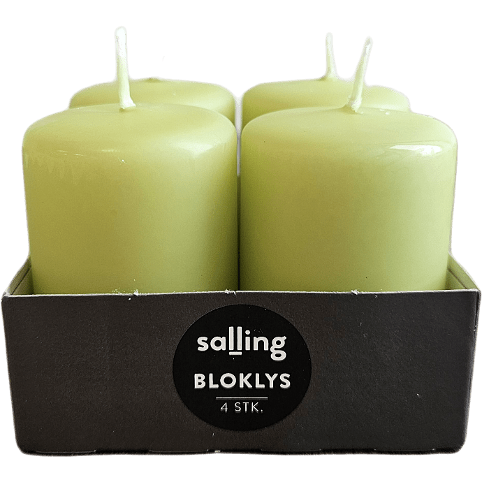 Salling bloklys 4x6 cm 4-pak - limegrøn
