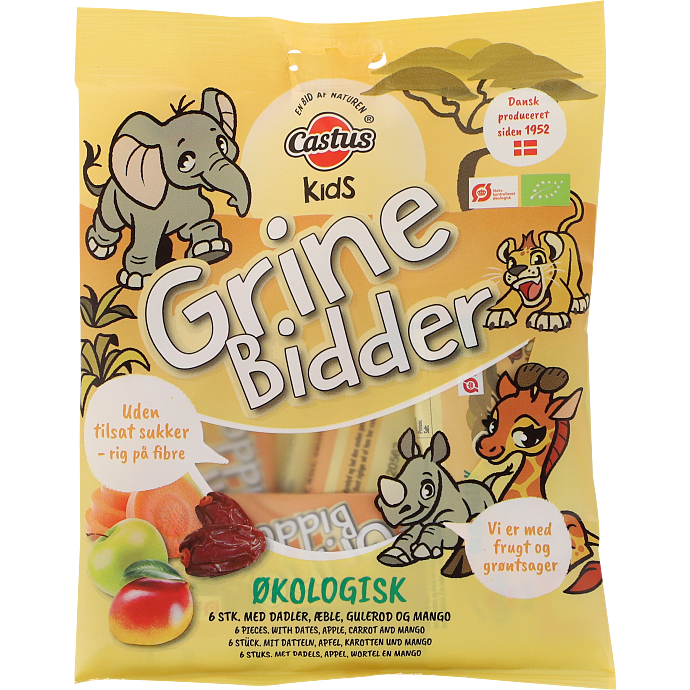 Frugtsnacks m. æble og mango øko