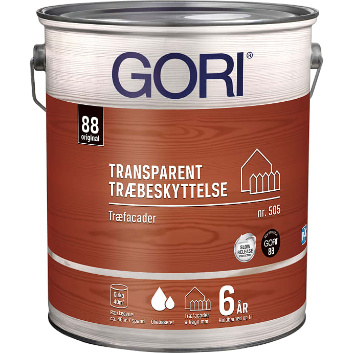 Gori 505 transparent træbeskyttelse 5 liter - pine