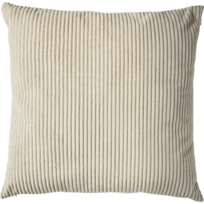 Salling pyntepude - beige bred fløjl