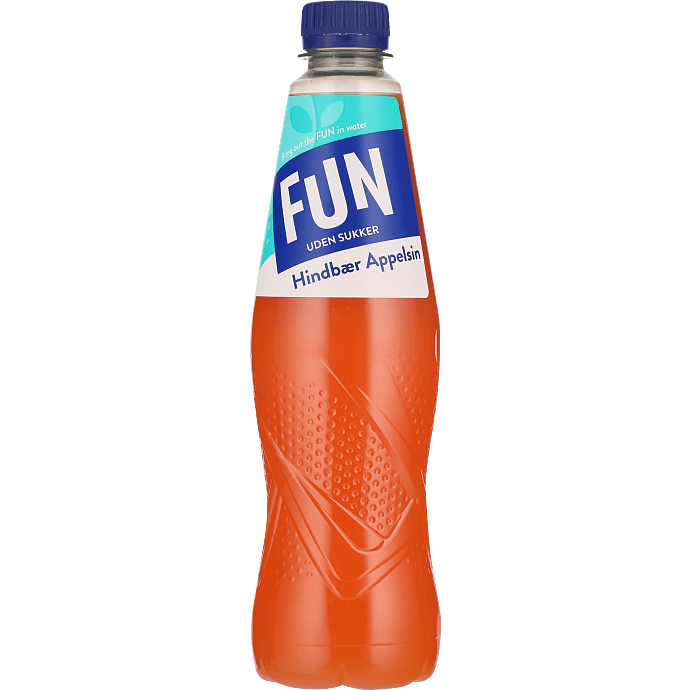 Hindbær- og orange læskedrik til opblanding sukkerfri