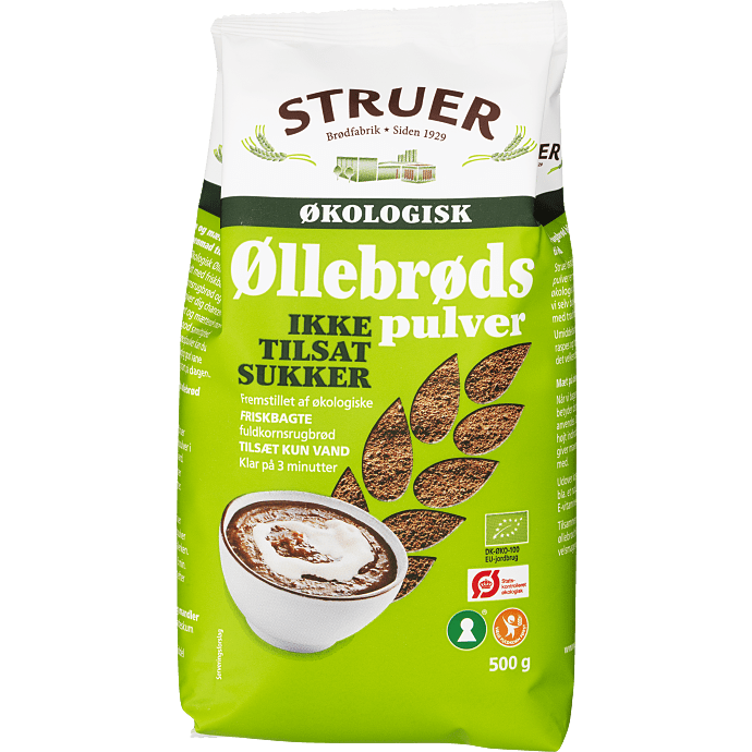 Øllebrødspulver u. tilsat sukker øko
