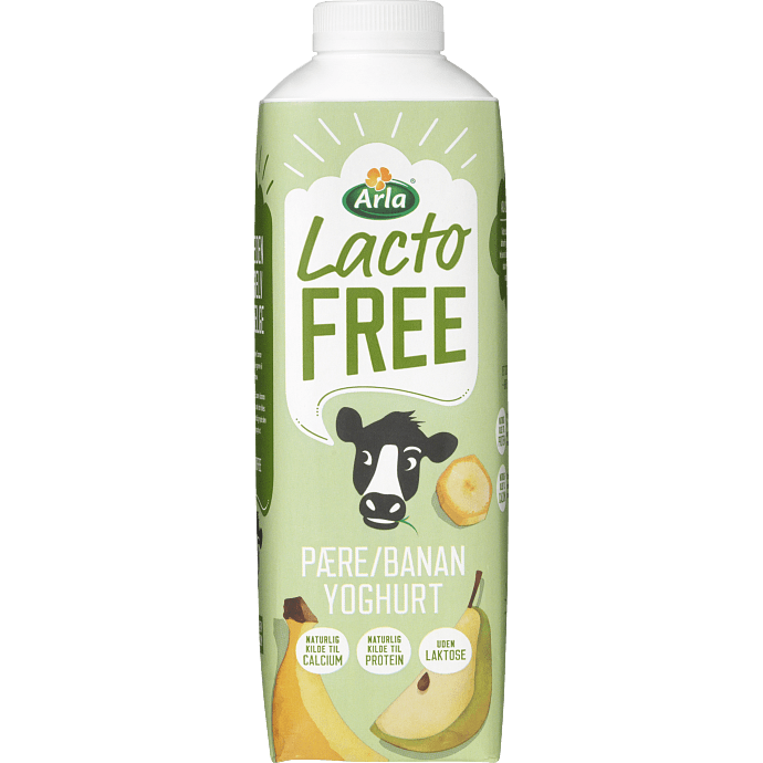 Yoghurt m. pære og banan 1,4% fedt laktosefri