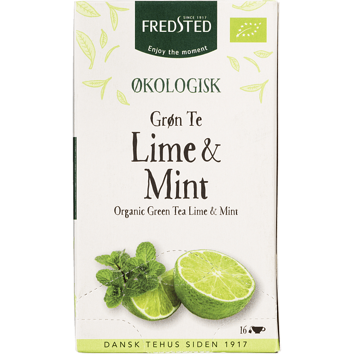 Grøn te m. lime og pebermynte øko