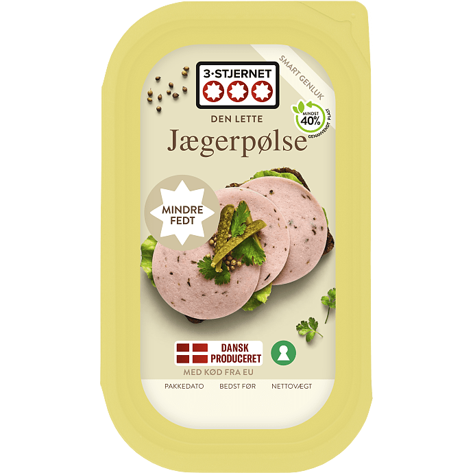 Jægerpølse i skiver 9% fedt
