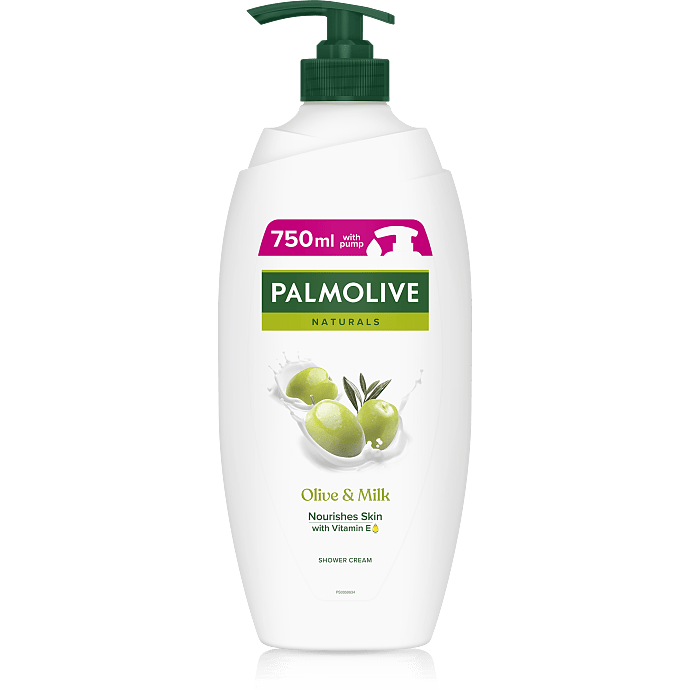 Shower cream m. oliven og og E-vitamin m. pumpe