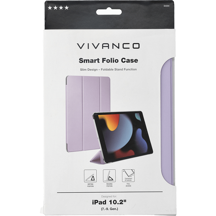 Vivanco Folio Smart Case til Ipad 10,2" - lavendel