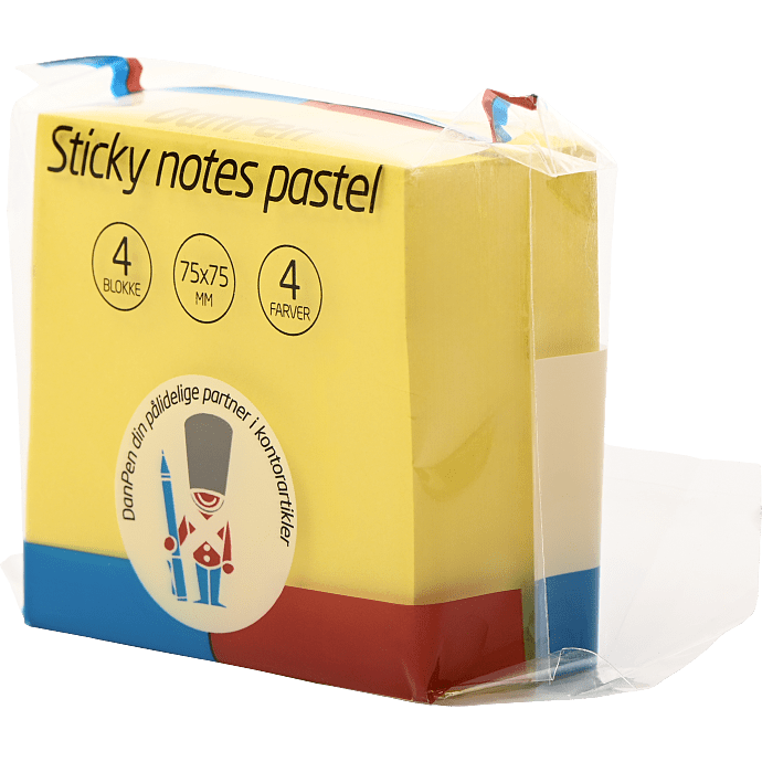 Danpen sticky notes pastel 4-pak