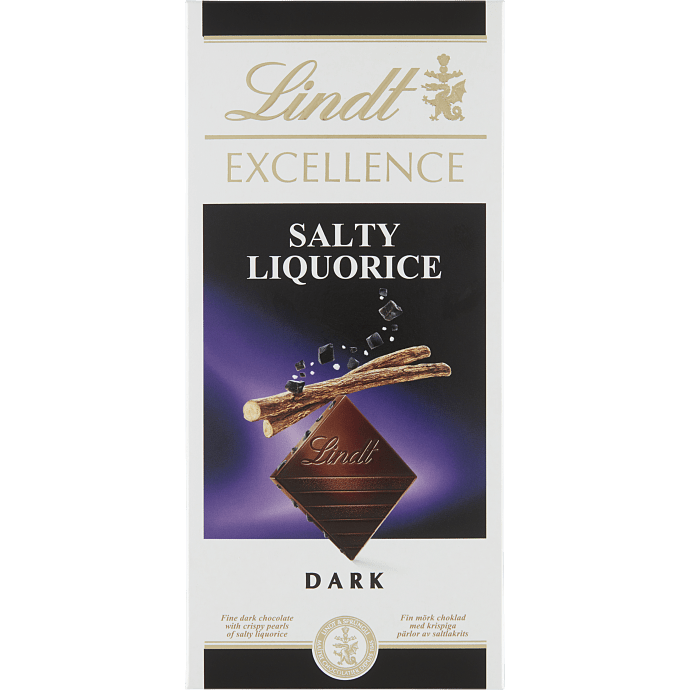 Mørk chokolade m. saltlakrids