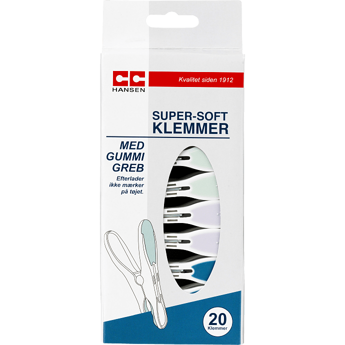 Tøjklemmer plastik