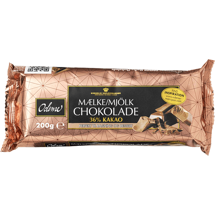 Mælkechokoladeplade 36% kakao