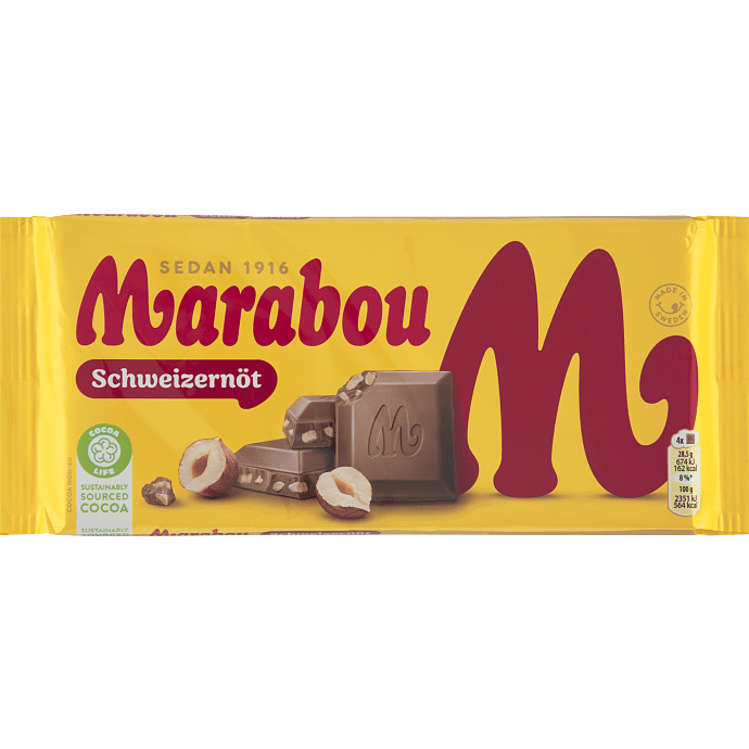 Mælkechokolade m. hasselnødder