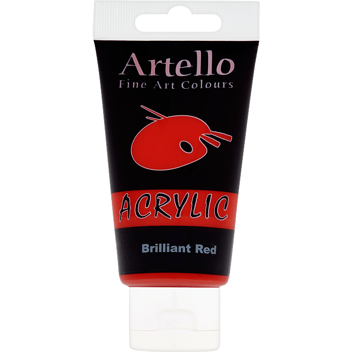 Artello akrylmaling 75 ml - Brilliant Red