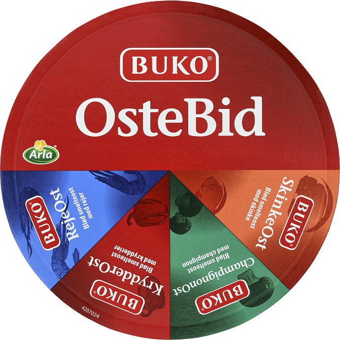 Blandede smøreoste 23% fedt