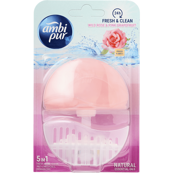 Toiletblok rose og grapefrugt