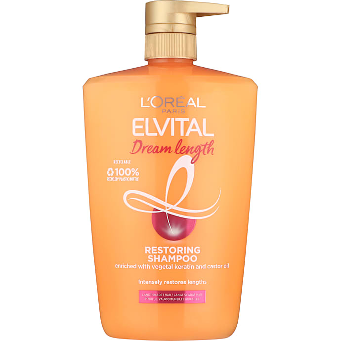 Restoring shampoo m. keratin og castorolie langt skadet hår
