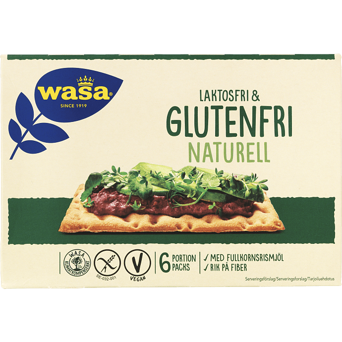 Knækbrød glutenfri laktosefri