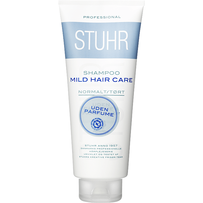 Shampoo normalt til tørt hår parfumefri