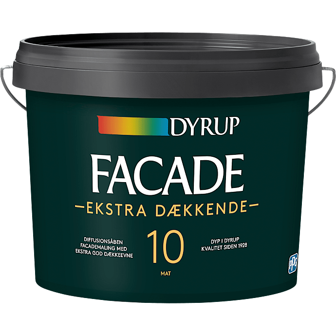 Dyrup facademaling 9 liter - hvid