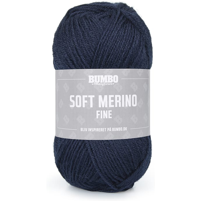 BUMBO Soft Merino Fine Uldgarn - Mørkeblå 1111