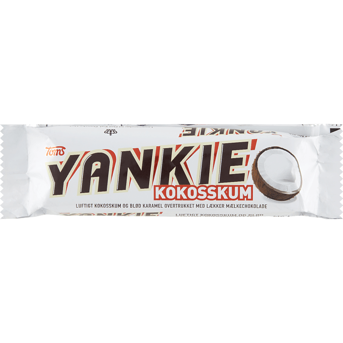 Chokoladebar m. karamel og kokosskum
