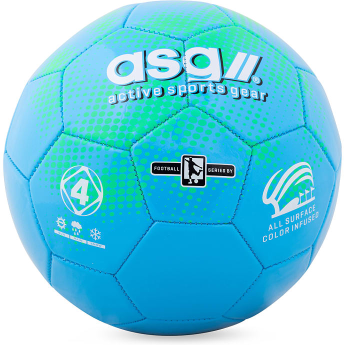 ASG fodbold str. 5 - blå/grøn