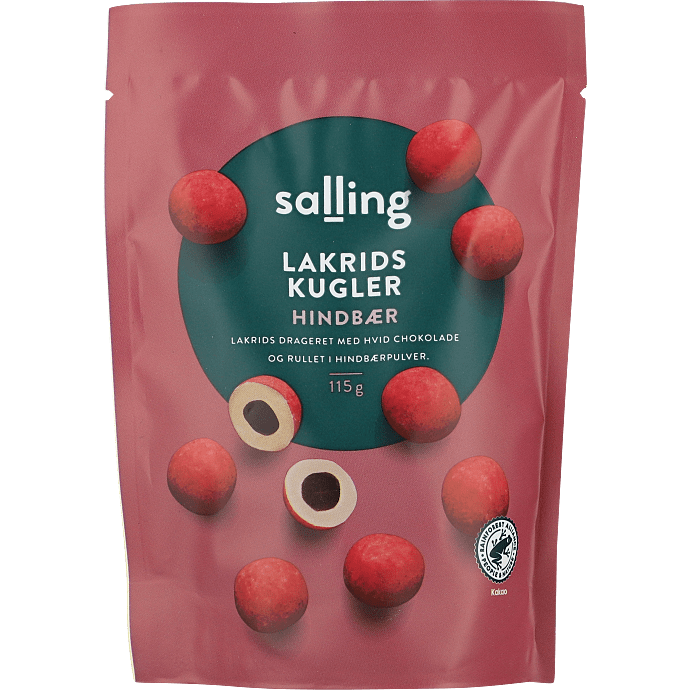 Chokoladekugler m. hindbær
