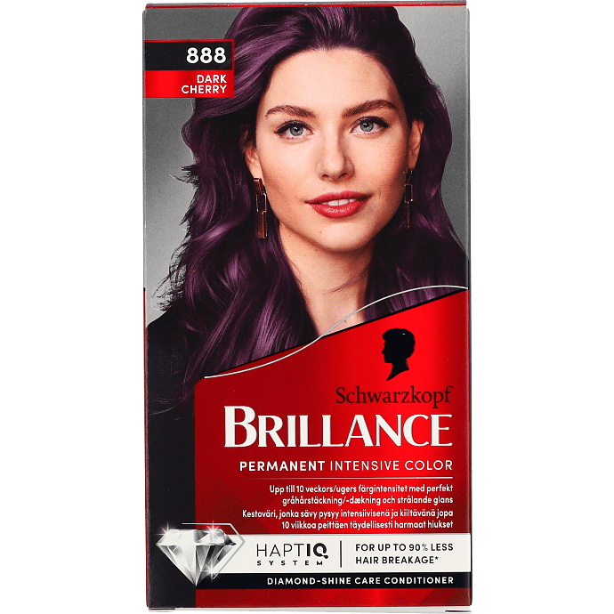 Permanent hårfarve 888 Dark Cherry m. serum