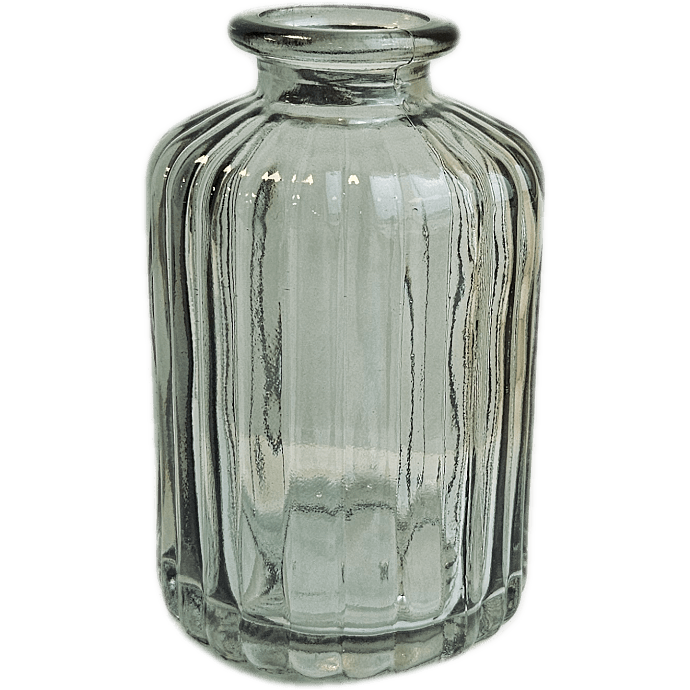 Glasvase H:10 cm - Grøn