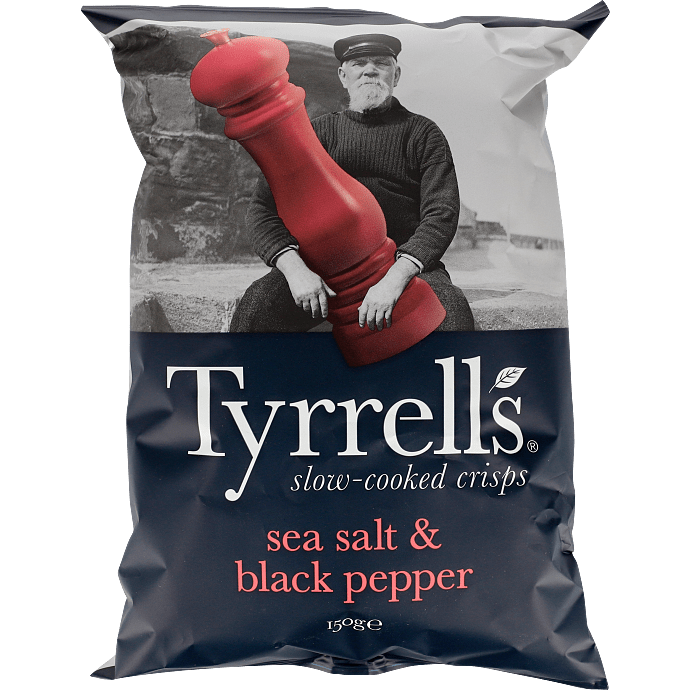 Chips m. havsalt og sort peber