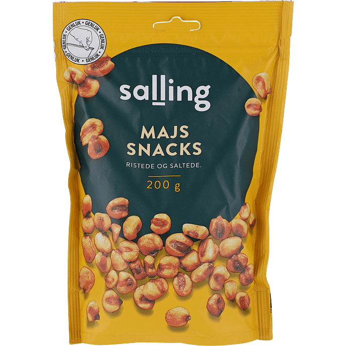 Majssnacks m. salt