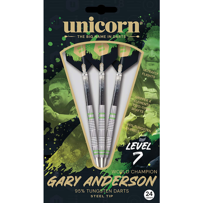 Unicorn Level 7 95% Tungsten dartpile 24 gram