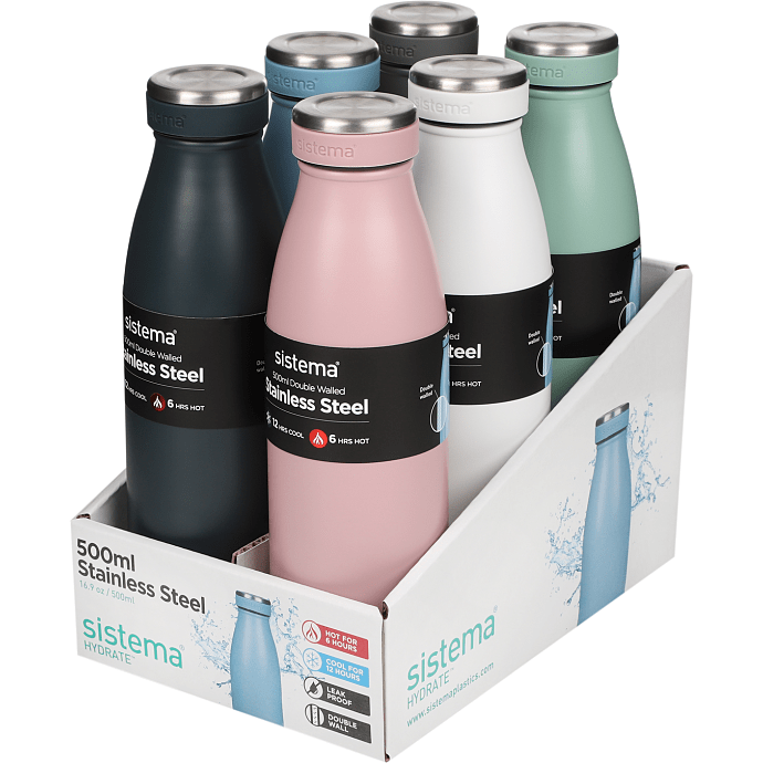 Sistema drikkeflaske i rustfri stål (500ml)